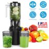 Cold Press Juicer Machine With 3.93In Feed Chute Fit Whole Fruits Vegetable 250W Slow Masticating Juicer With Reverse Function 2 Containers Easy To Cl
