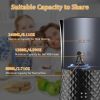 Electric Milk Frother Steamer 4 in 1 Multifunctional Hot Cold Milk Foam Maker Temperature Control Automatic Quiet Milk Warmer Latte Cappuccinos Diamon
