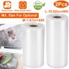 2 Rolls of Vacuum Sealer Bags 10.82inx49ft BPA Free Safe Vacuum Bags Keep Fresh Vacuum Machine (L)